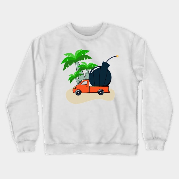 Bomb carrier car Crewneck Sweatshirt by Sefiyan